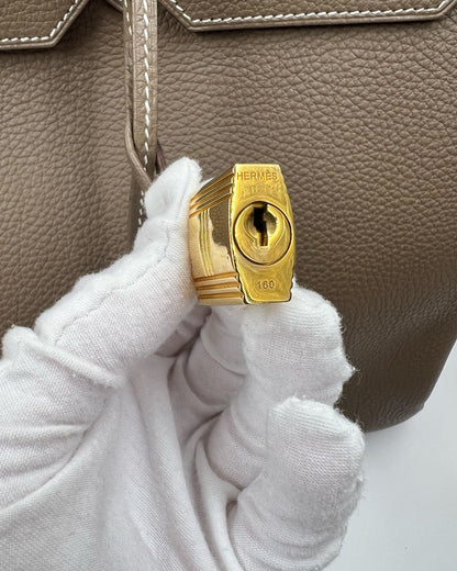 HERMÈS Birkin 40 Togo Etoupe GHW