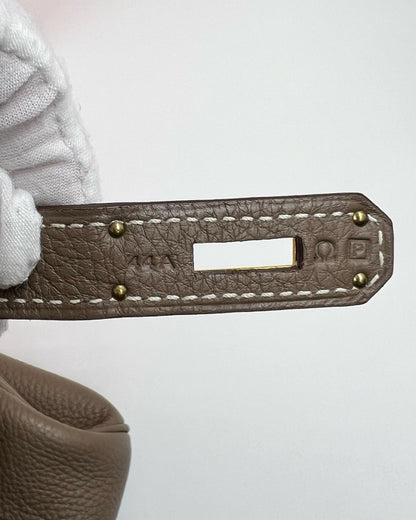 HERMÈS Birkin 40 Togo Etoupe GHW