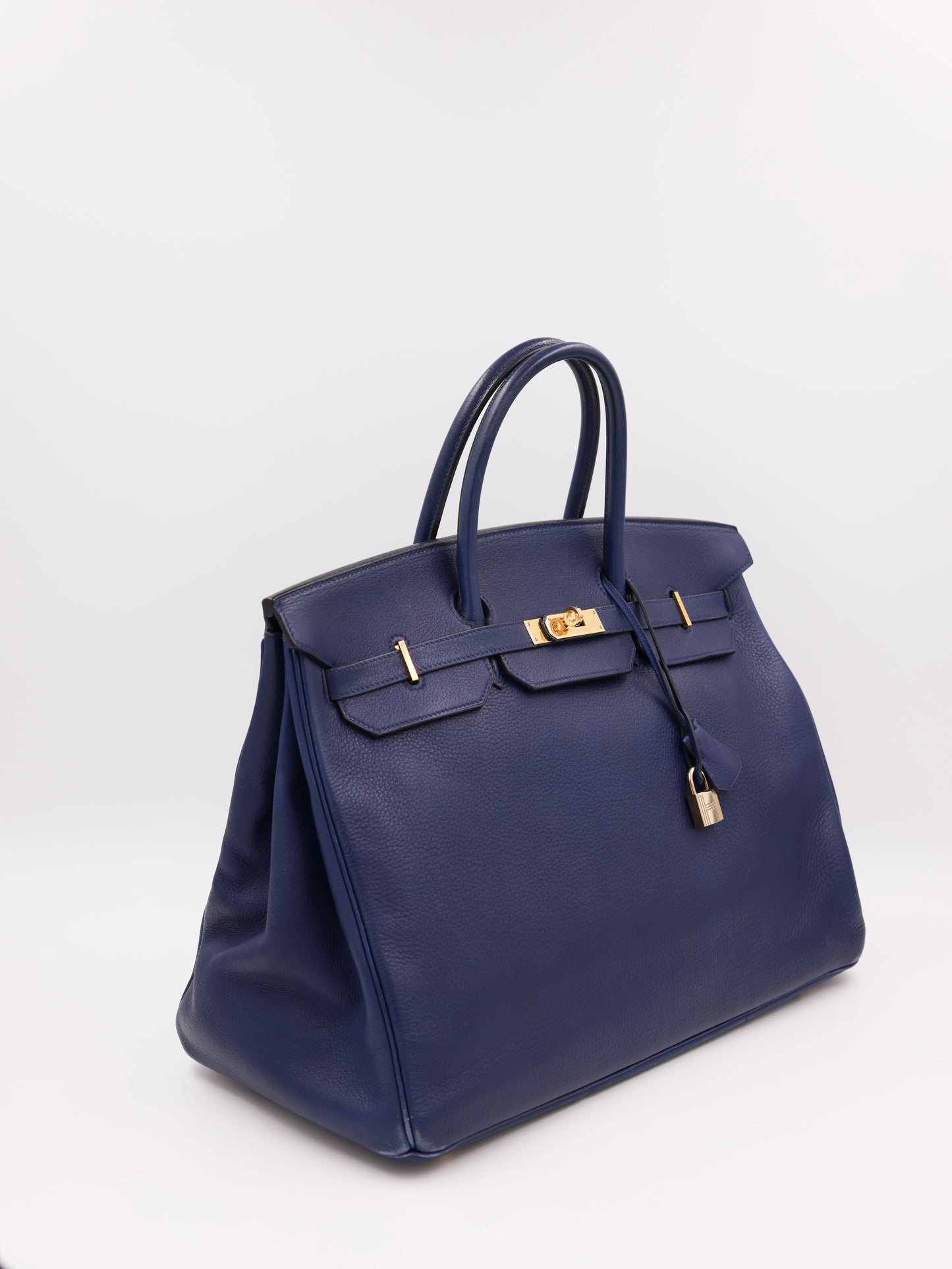 HERMÈS Birkin 40 Togo dunkelblau GHW