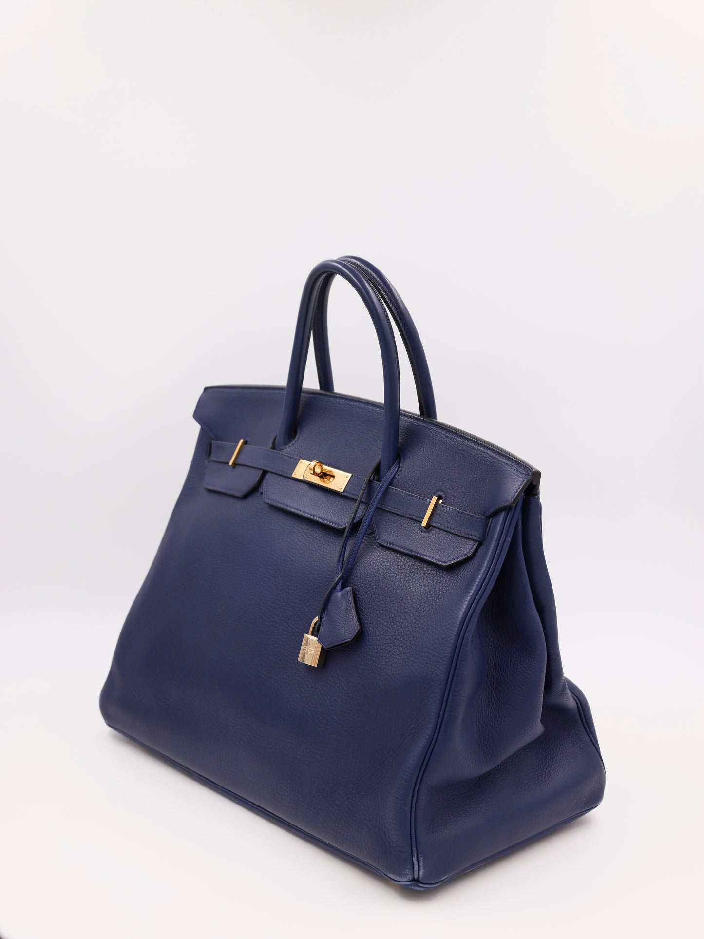 HERMÈS Birkin 40 Togo dunkelblau GHW