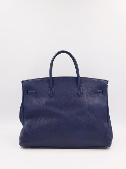 HERMÈS Birkin 40 Togo dunkelblau GHW