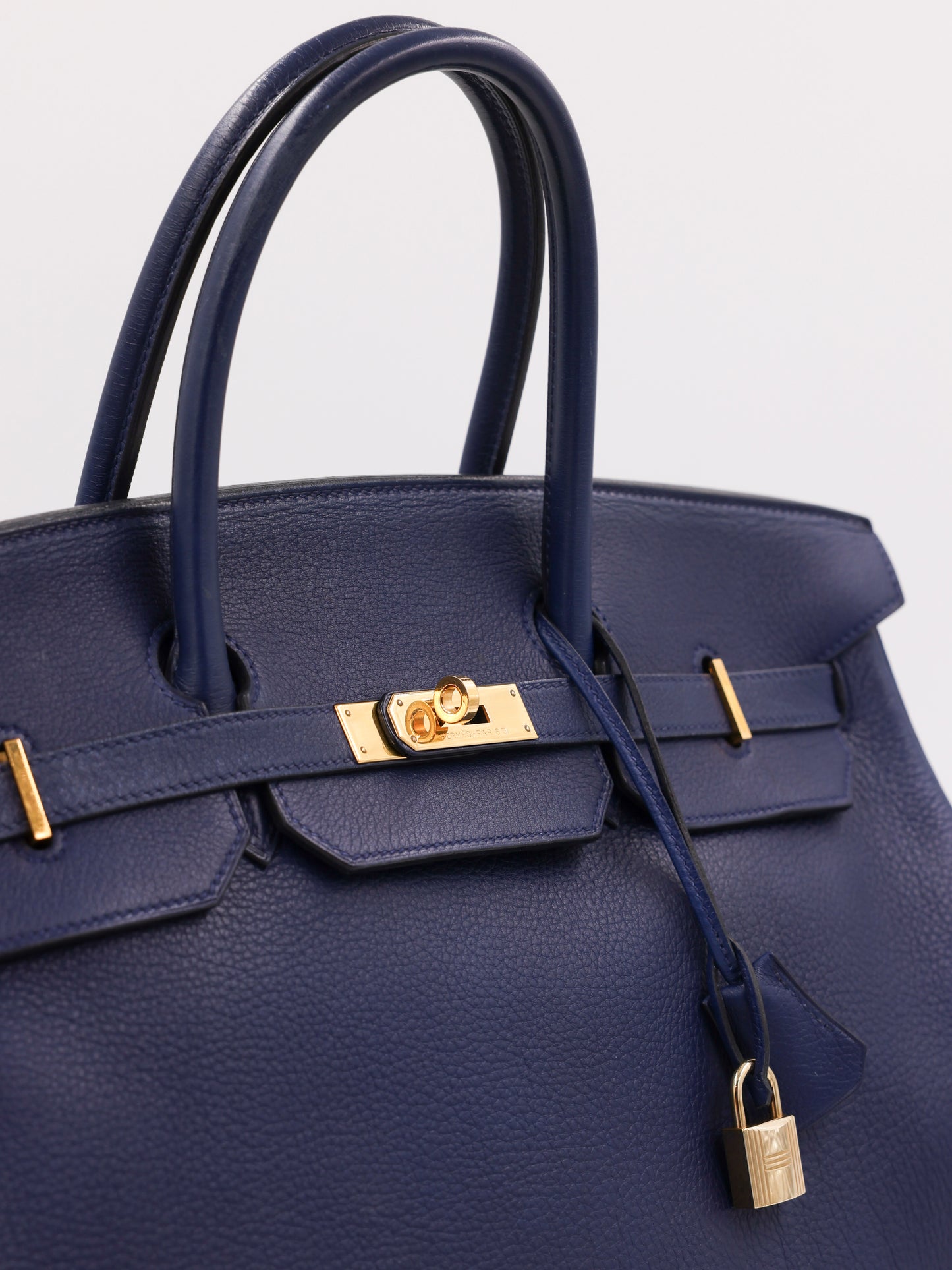HERMÈS Birkin 40 Togo dunkelblau GHW
