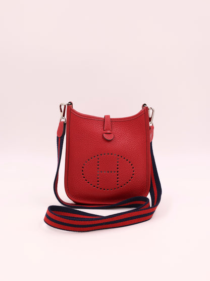 HERMÈS Evelyne 16 Clemence Rouge Grenat PHW