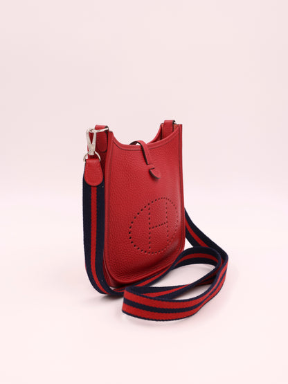 HERMÈS Evelyne 16 Clemence Rouge Grenat PHW