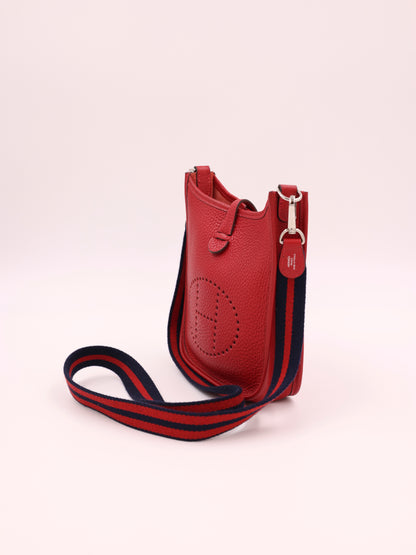 HERMÈS Evelyne 16 Clemence Rouge Grenat PHW