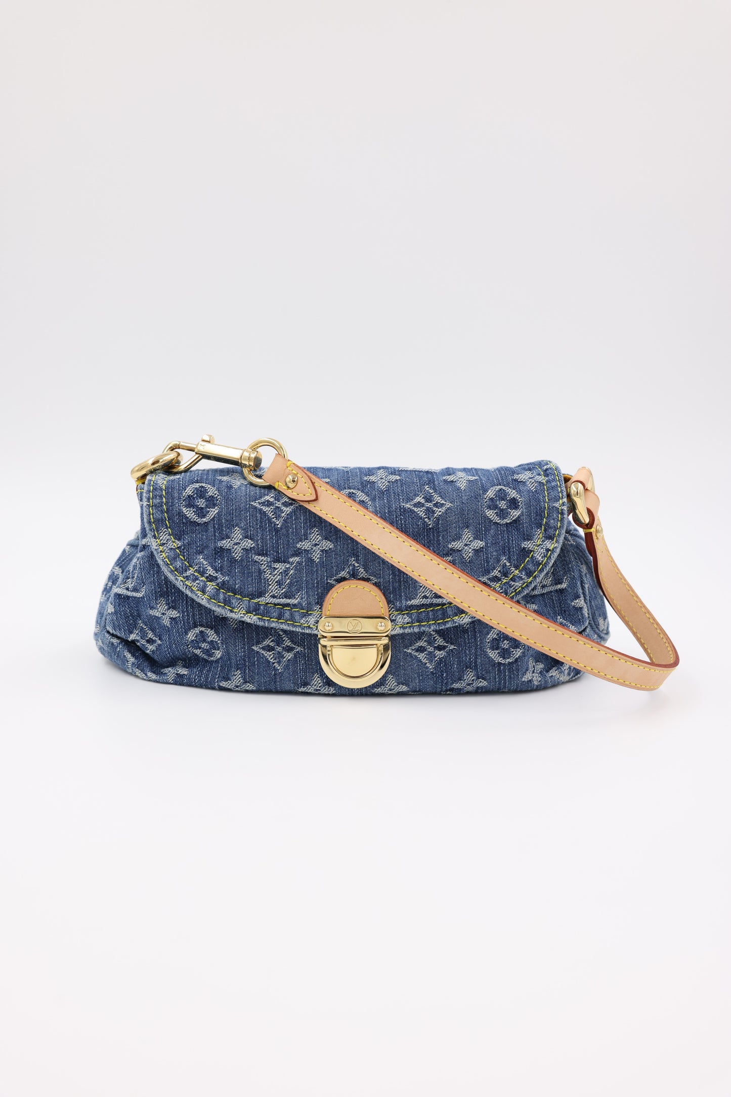 LOUIS VUITTON Mini Pleaty Monogram Denim