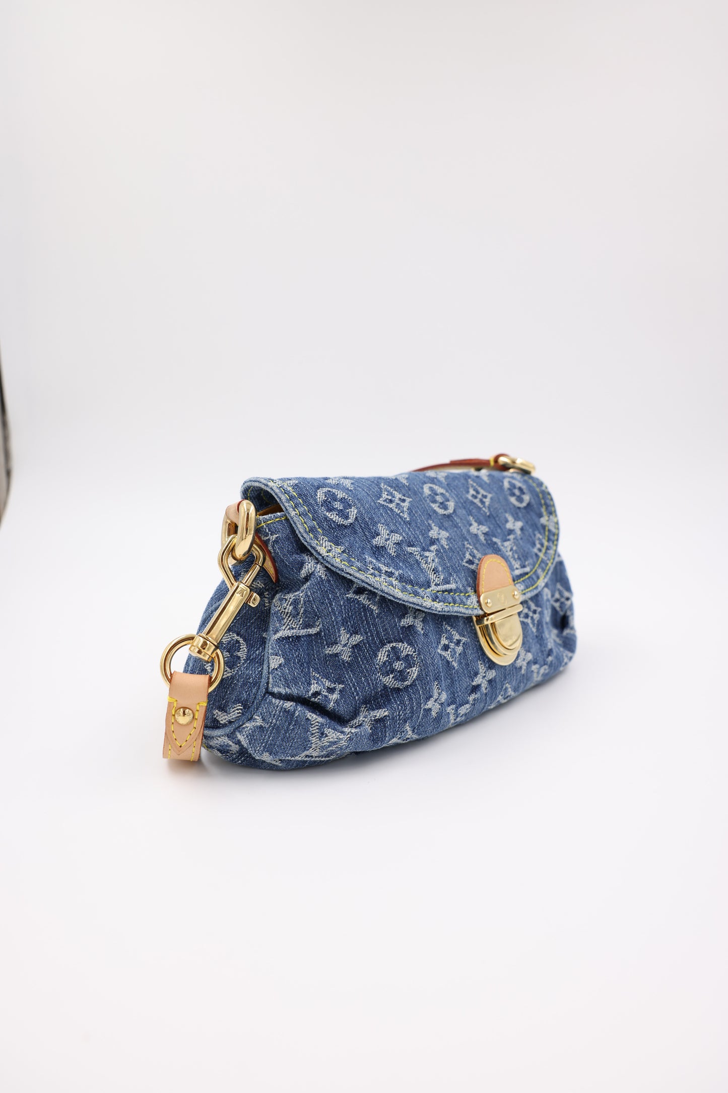 LOUIS VUITTON Mini Pleaty Monogram Denim
