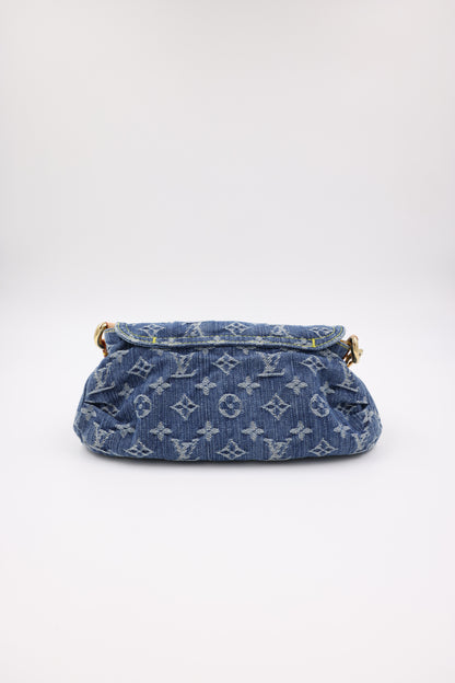 LOUIS VUITTON Mini Pleaty Monogram Denim