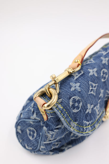 LOUIS VUITTON Mini Pleaty Monogram Denim