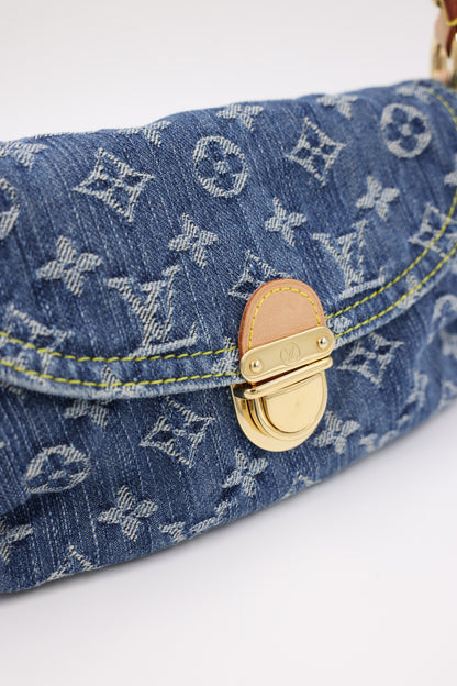LOUIS VUITTON Mini Pleaty Monogram Denim