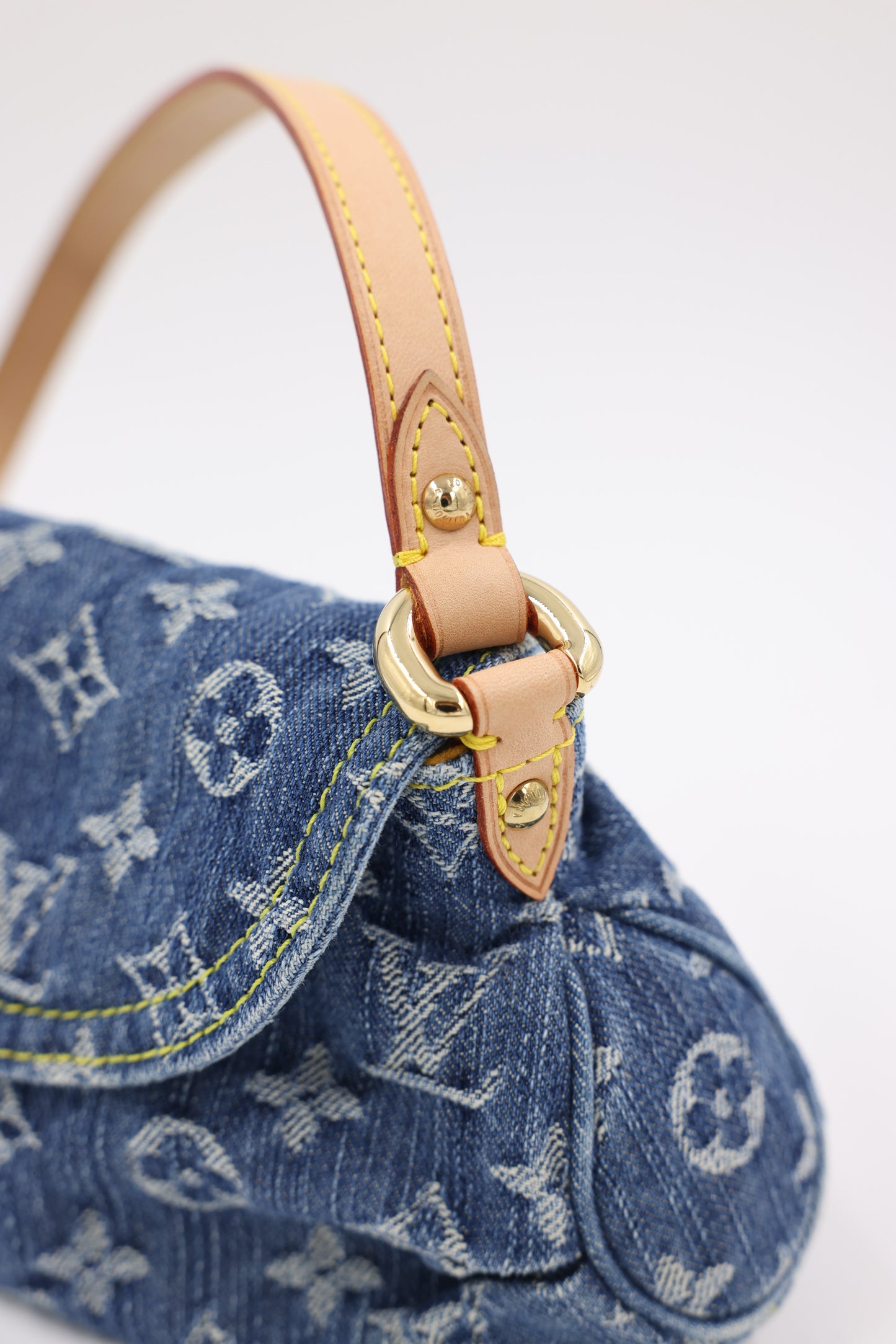 LOUIS VUITTON Mini Pleaty Monogram Denim