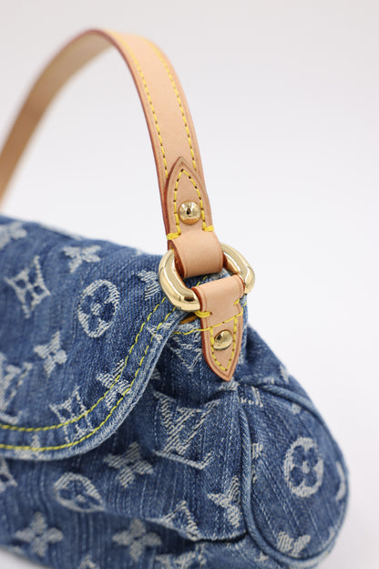 LOUIS VUITTON Mini Pleaty Monogram Denim