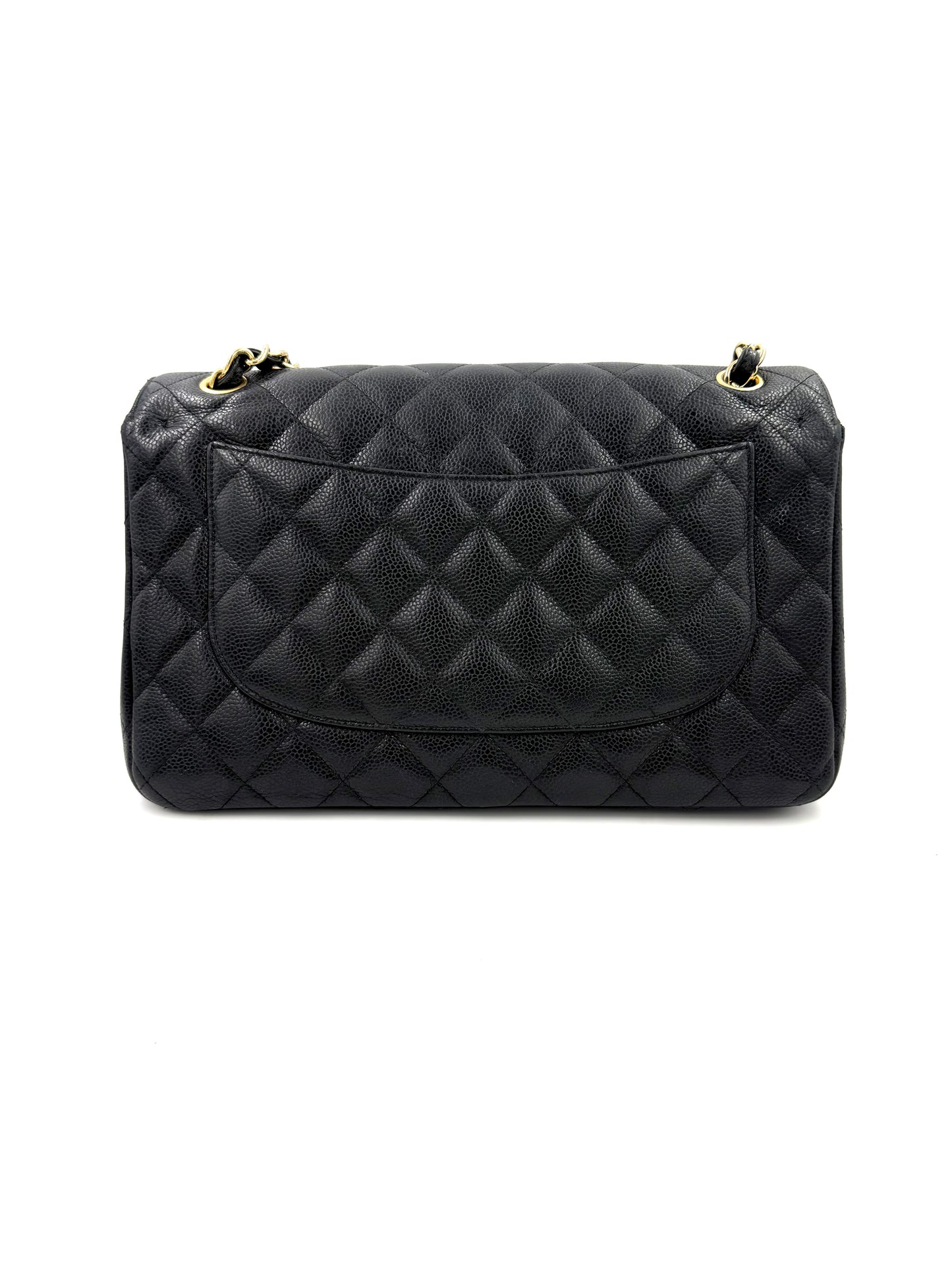 CHANEL Timeless Double Flap Jumbo Caviar schwarz GHW