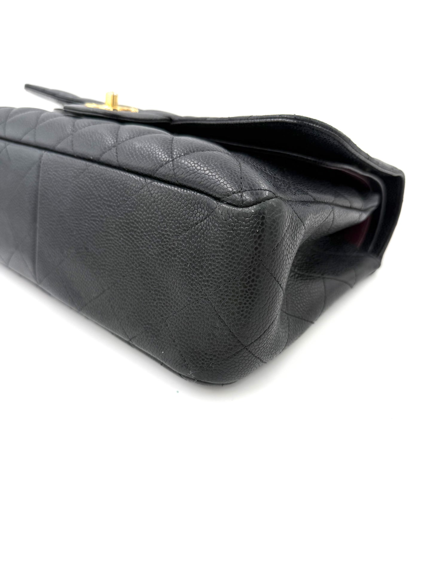 CHANEL Timeless Double Flap Jumbo Caviar schwarz GHW