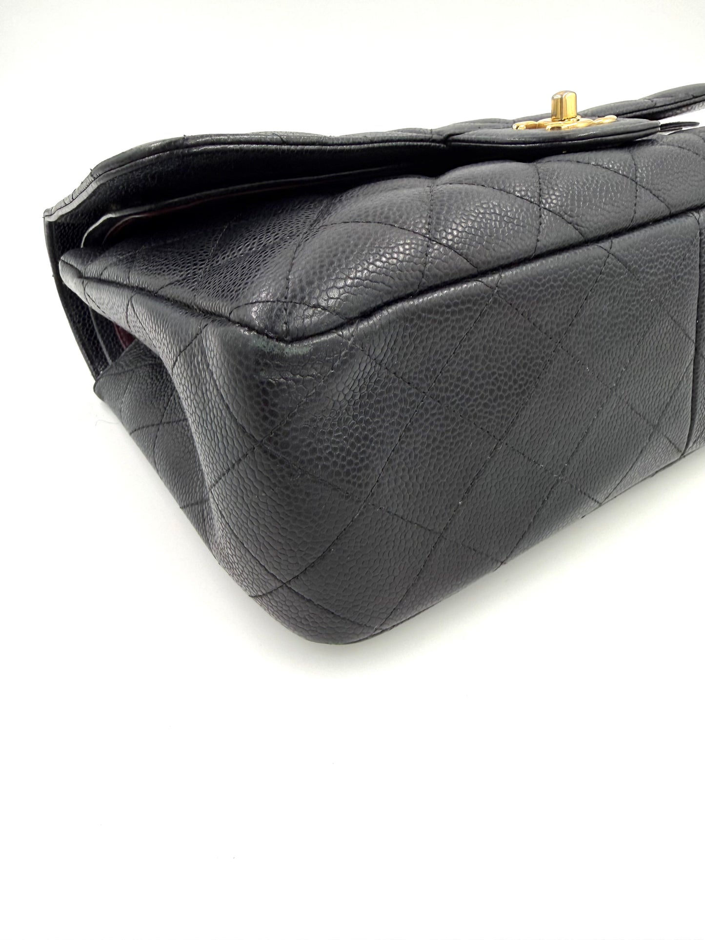CHANEL Timeless Double Flap Jumbo Caviar schwarz GHW