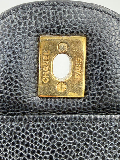 CHANEL Timeless Double Flap Jumbo Caviar schwarz GHW