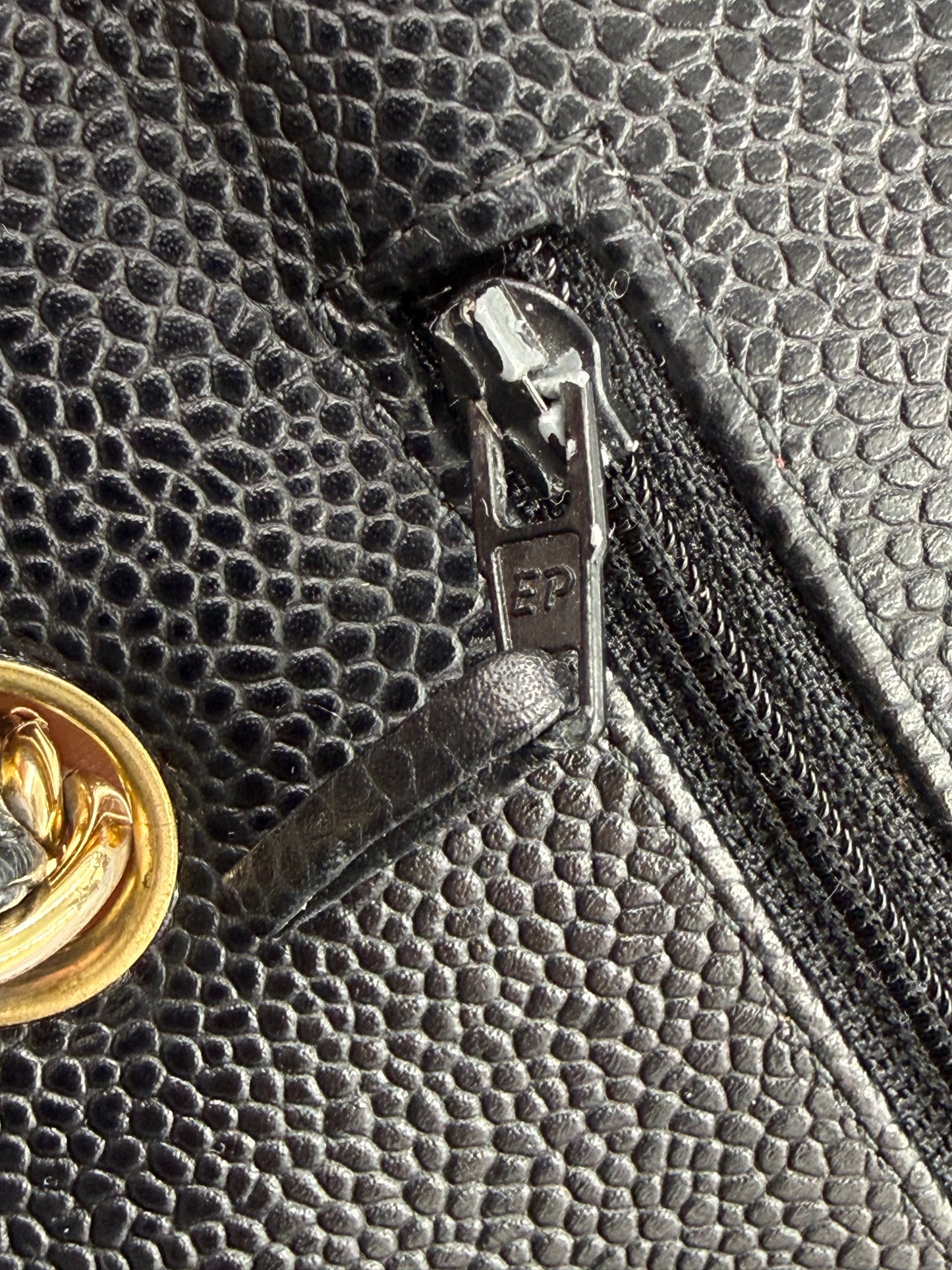 CHANEL Timeless Double Flap Jumbo Caviar schwarz GHW