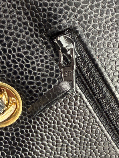 CHANEL Timeless Double Flap Jumbo Caviar schwarz GHW