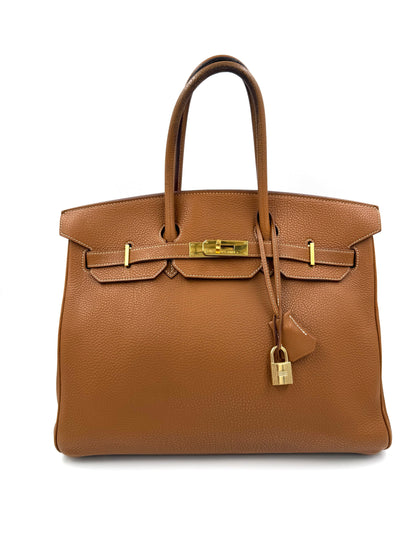 HERMÈS Birkin 35 Togo Gold GHW