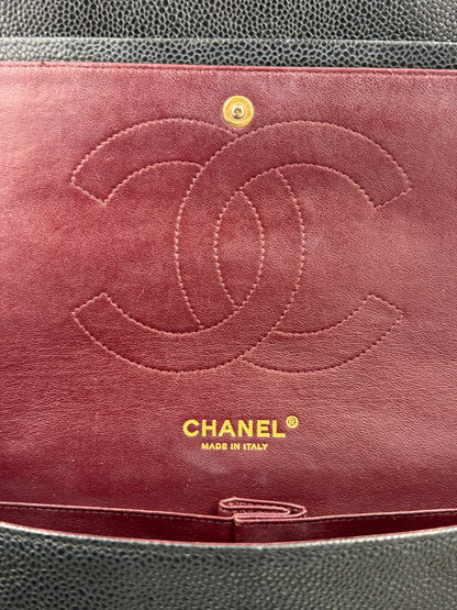 CHANEL Timeless Double Flap Jumbo Caviar schwarz GHW