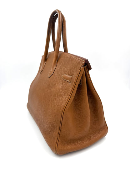 HERMÈS Birkin 35 Togo Gold GHW