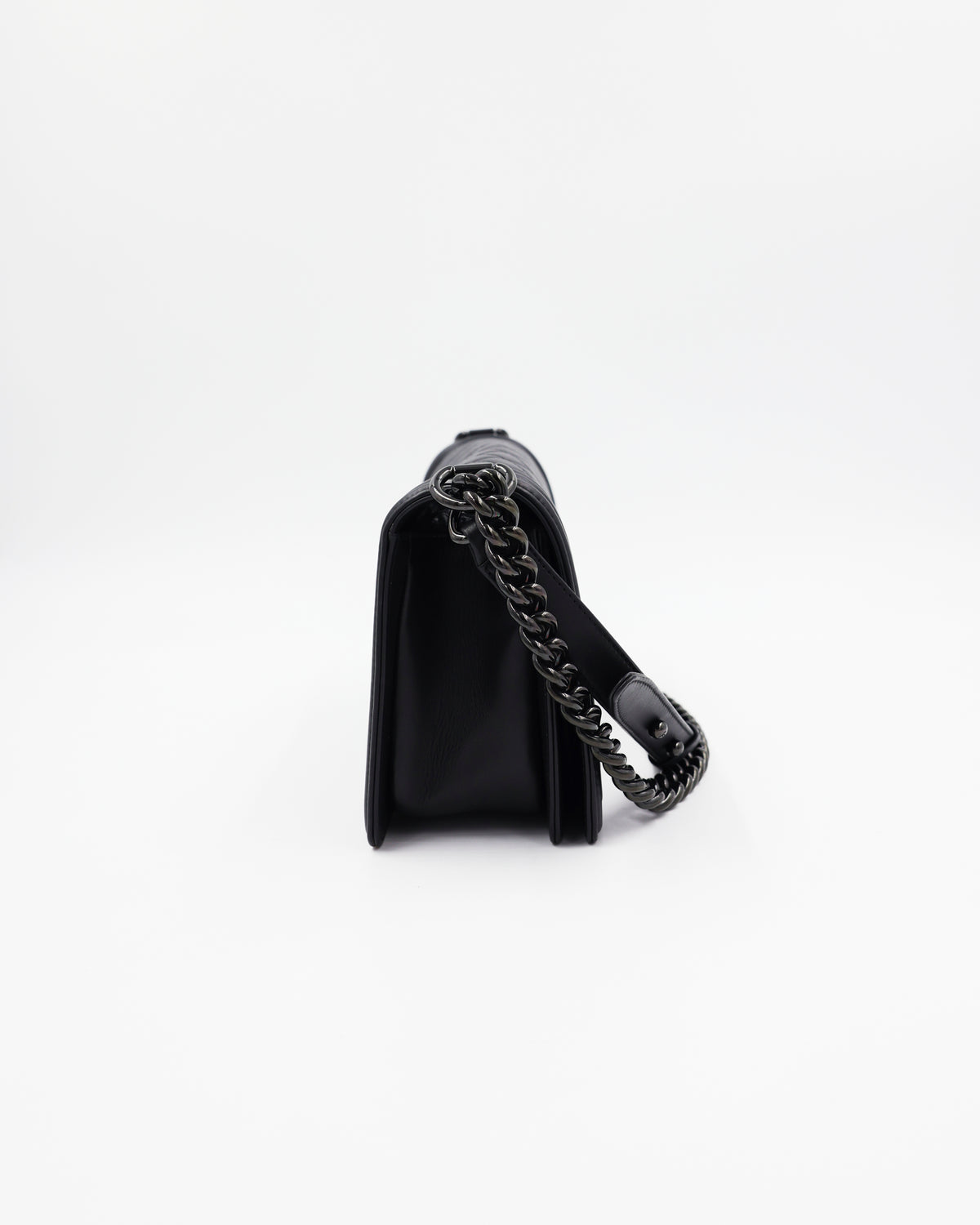 CHANEL Boy Medium Schwarz So Black