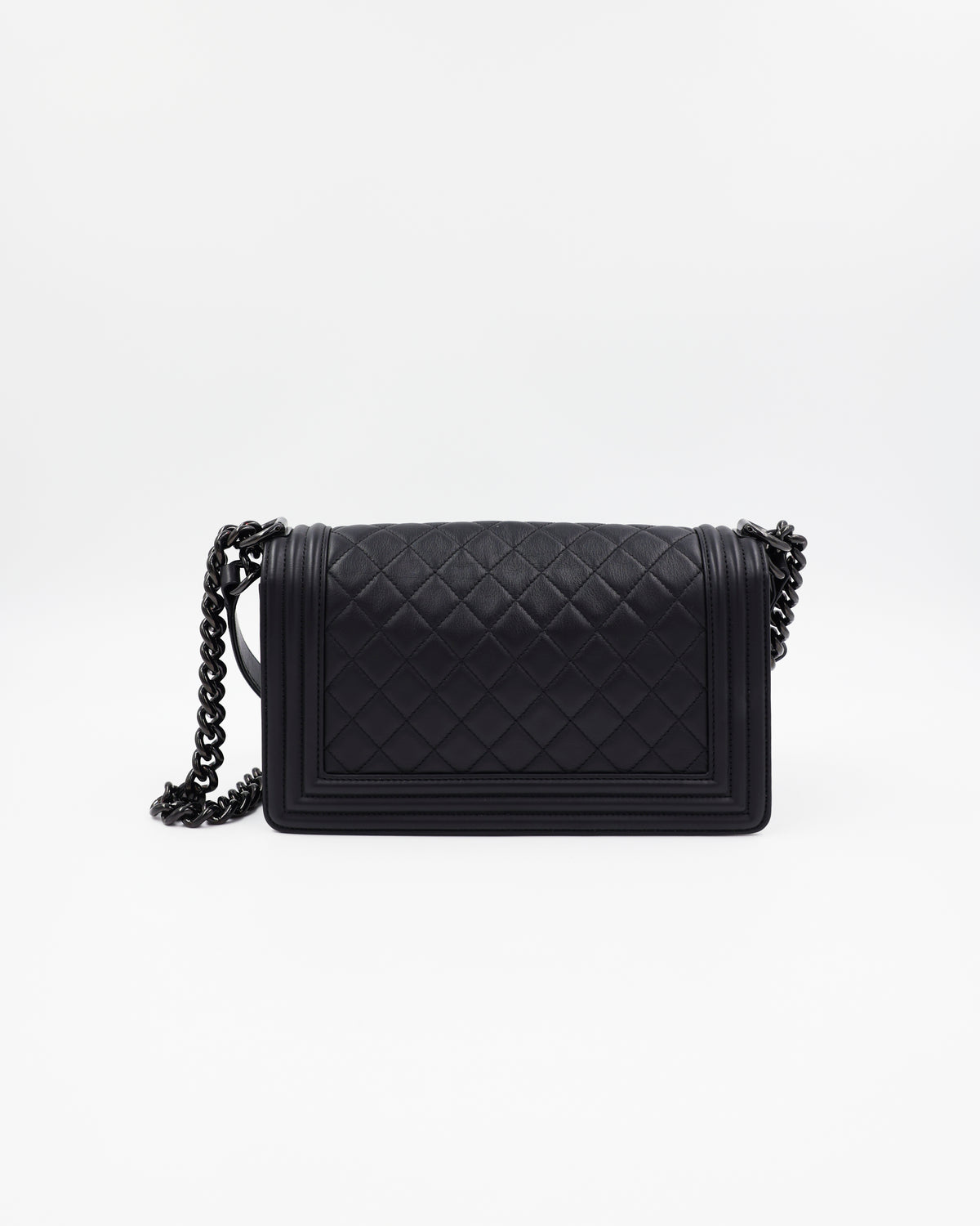 CHANEL Boy Medium Schwarz So Black