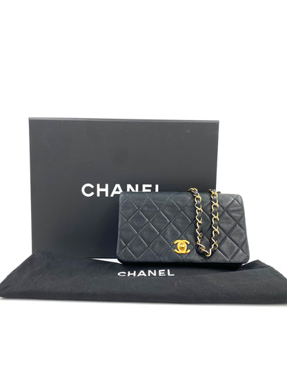 CHANEL Mini Rectangle Single Flap Bag schwarz