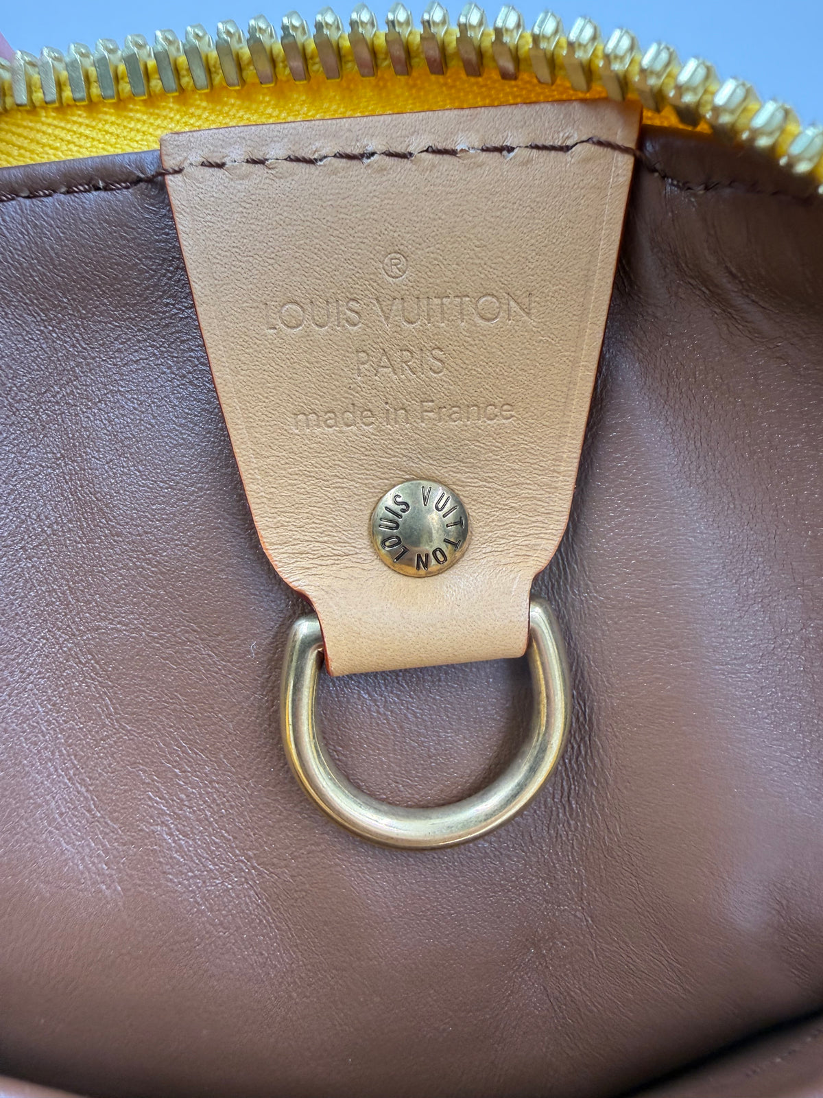 LOUIS VUITTON Speedy 40 P9 gelb