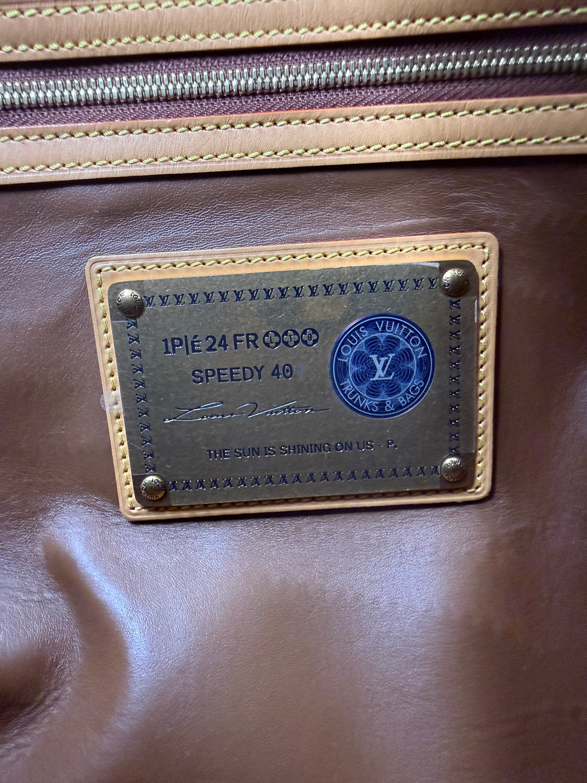 LOUIS VUITTON Speedy 40 P9 gelb