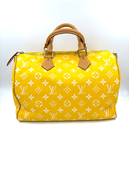 LOUIS VUITTON Speedy 40 P9 gelb