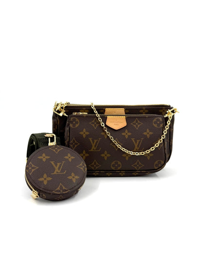LOUIS VUITTON Multi Pochette Monogram Canvas Khaki - Clutch & Macarons - Chip - Clutch & Macarons - 