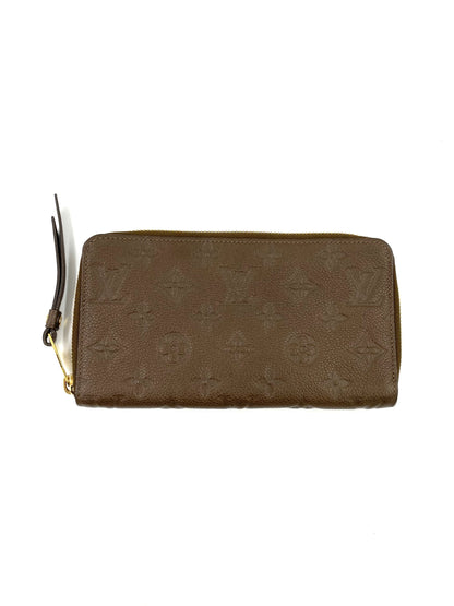 LOUIS VUITTON Zippy Monogram Empreinte braun