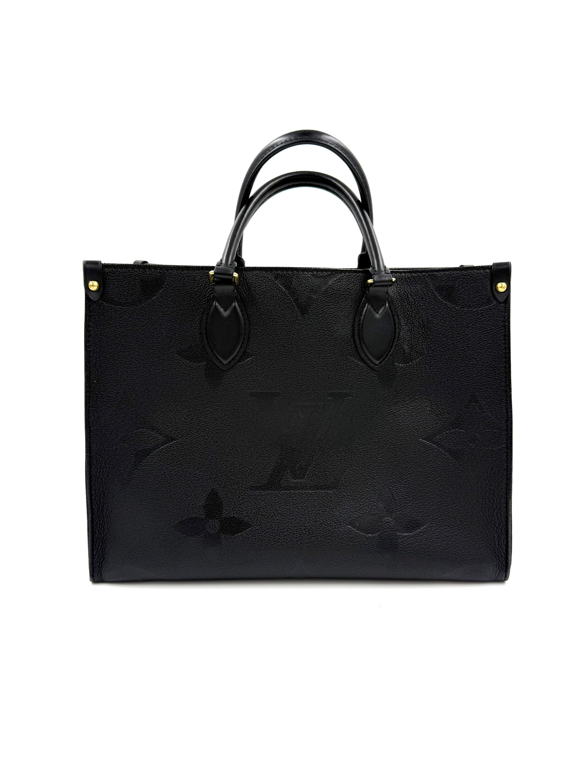 LOUIS VUITTON Onthego MM Monogram Empreinte schwarz