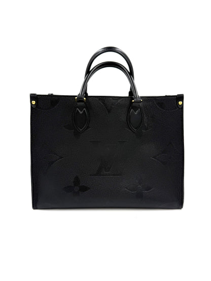 LOUIS VUITTON Onthego MM Monogram Empreinte schwarz