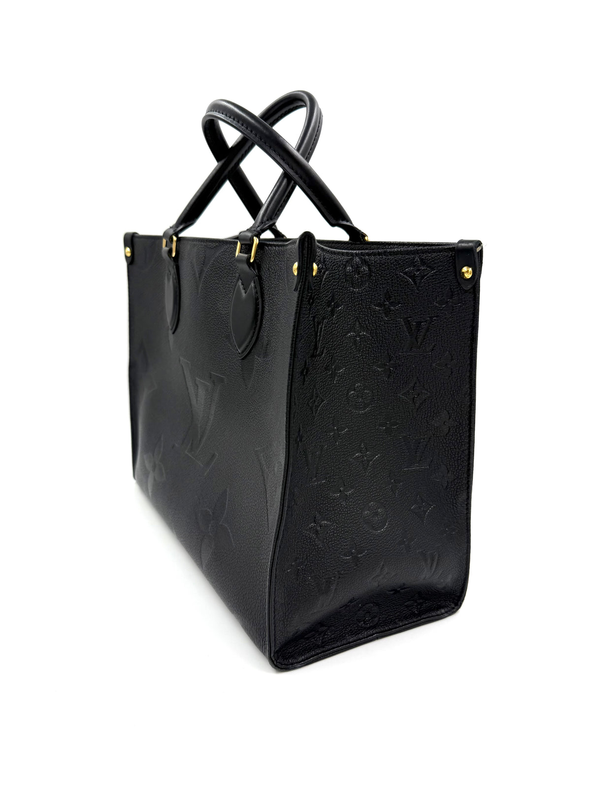LOUIS VUITTON Onthego MM Monogram Empreinte schwarz
