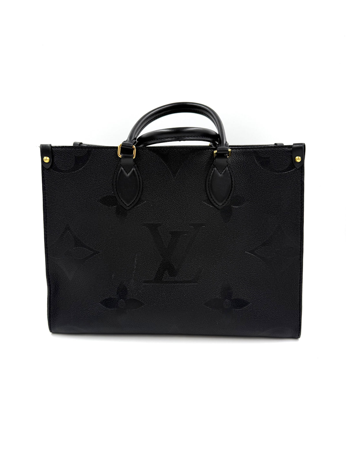 LOUIS VUITTON Onthego MM Monogram Empreinte schwarz