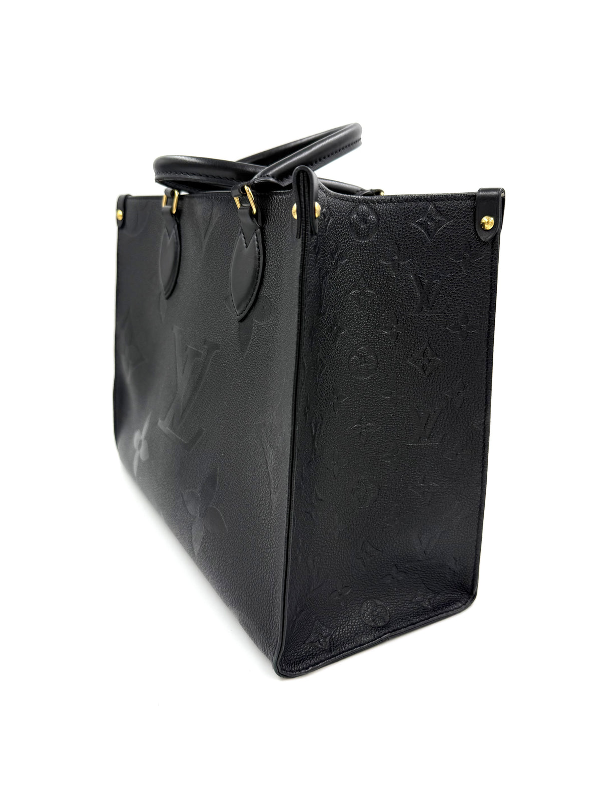 LOUIS VUITTON Onthego MM Monogram Empreinte schwarz
