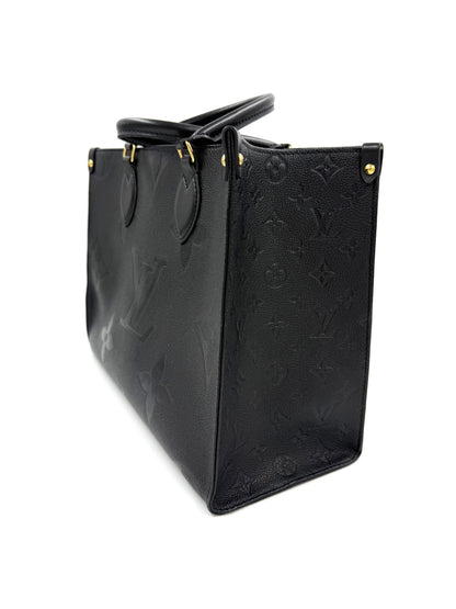 LOUIS VUITTON Onthego MM Monogram Empreinte schwarz
