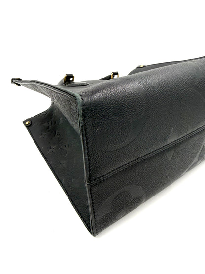 LOUIS VUITTON Onthego MM Monogram Empreinte schwarz