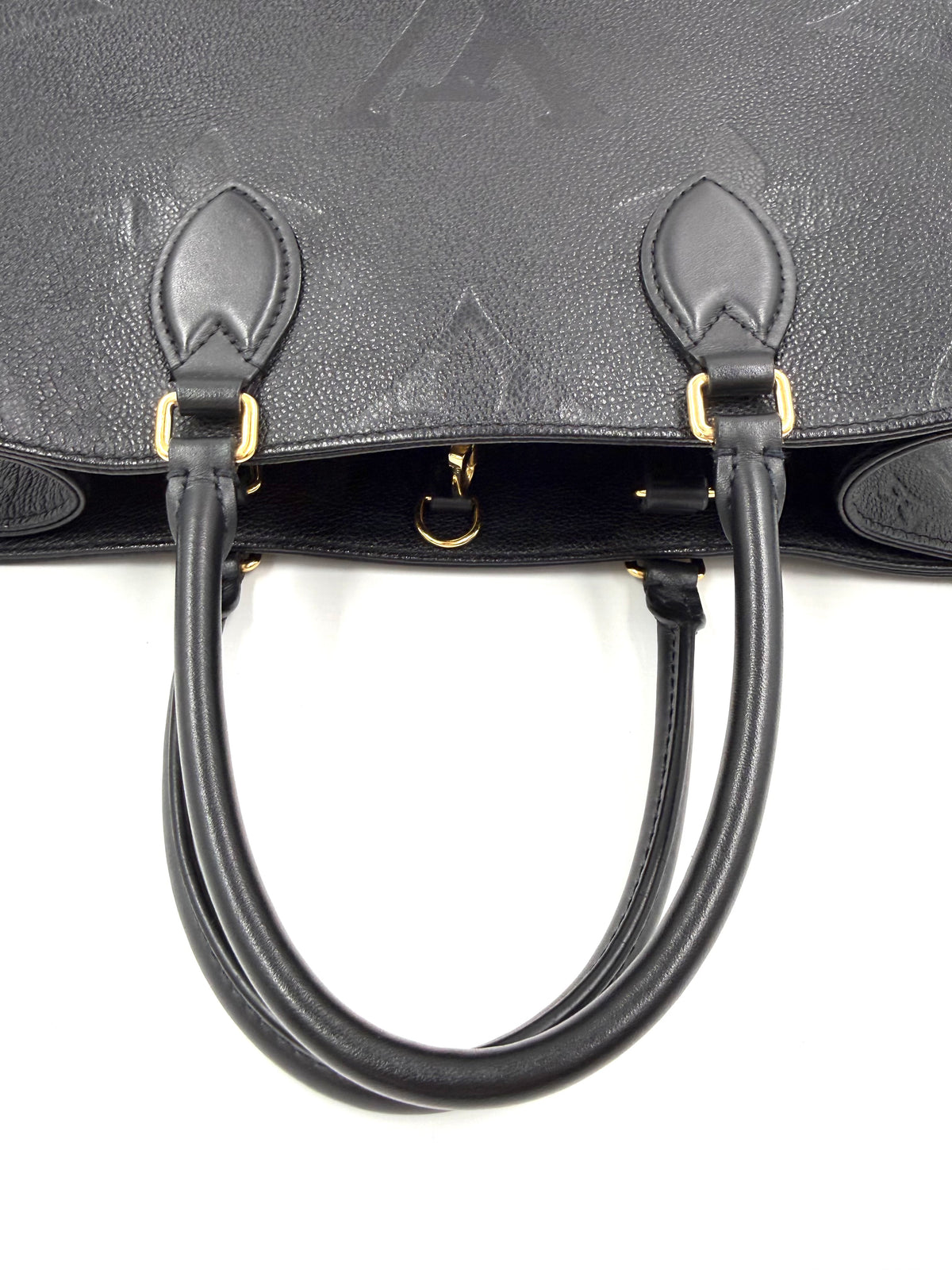 LOUIS VUITTON Onthego MM Monogram Empreinte schwarz