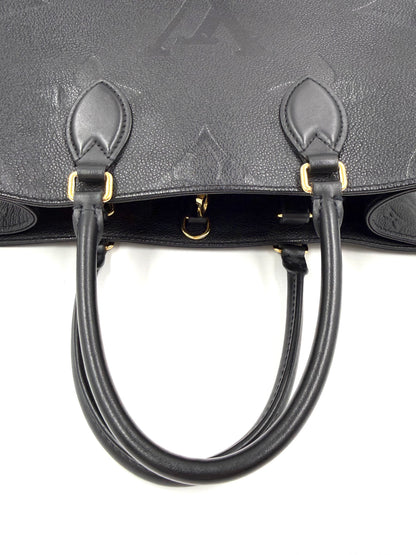 LOUIS VUITTON Onthego MM Monogram Empreinte schwarz