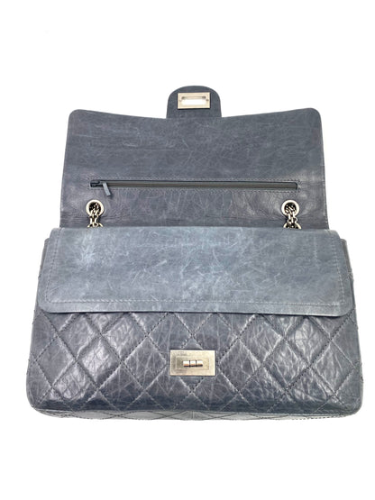 CHANEL 2.55 Reissue Double Flap Jumbo Aged Calfskin grau