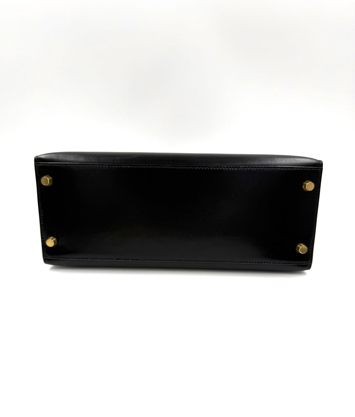 HERMÈS Kelly 28 Boxleder schwarz GHW