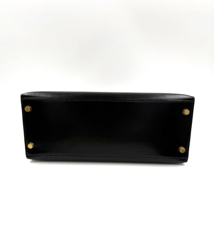 HERMÈS Kelly 28 Boxleder schwarz GHW