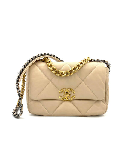 CHANEL 19 Flap Bag small Ziegenleder creme - Clutch & Macarons - 29760595 - Clutch & Macarons - 