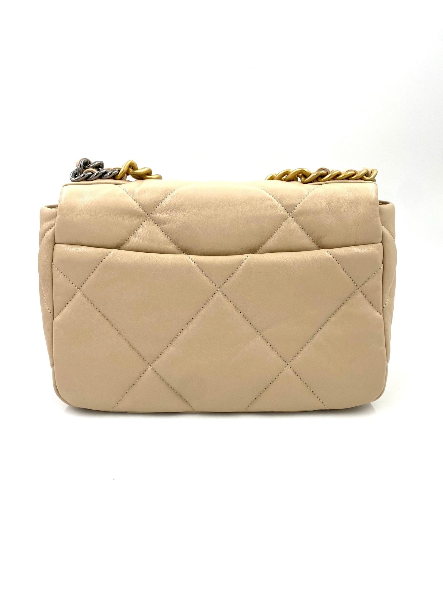 CHANEL 19 Flap Bag small Ziegenleder creme - Clutch & Macarons - 29760595 - Clutch & Macarons - 