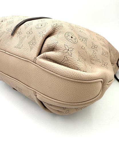 LOUIS VUITTON Selene PM mit Pochette Galet in beigem Leder mit feiner Prägung und abgerundeter Form.
