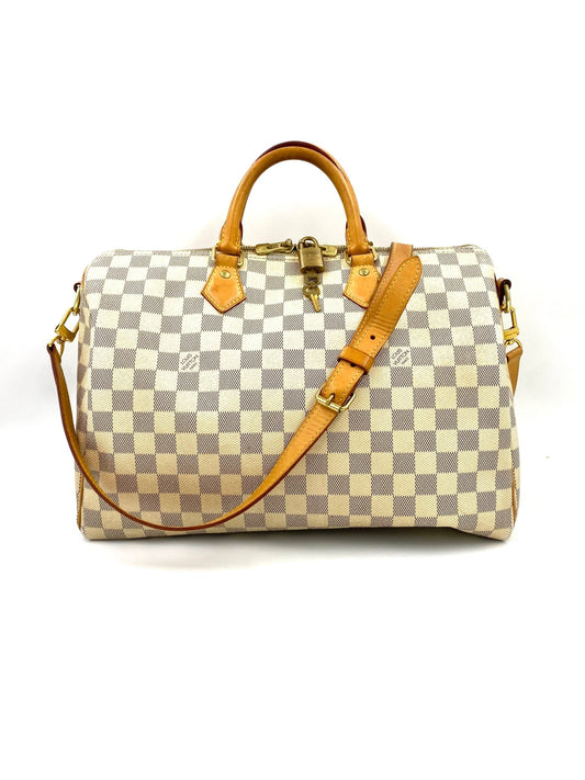 LOUIS VUITTON Speedy 35 Bandouliere Damier azur - Clutch & Macarons - SP1135 - Clutch & Macarons - 