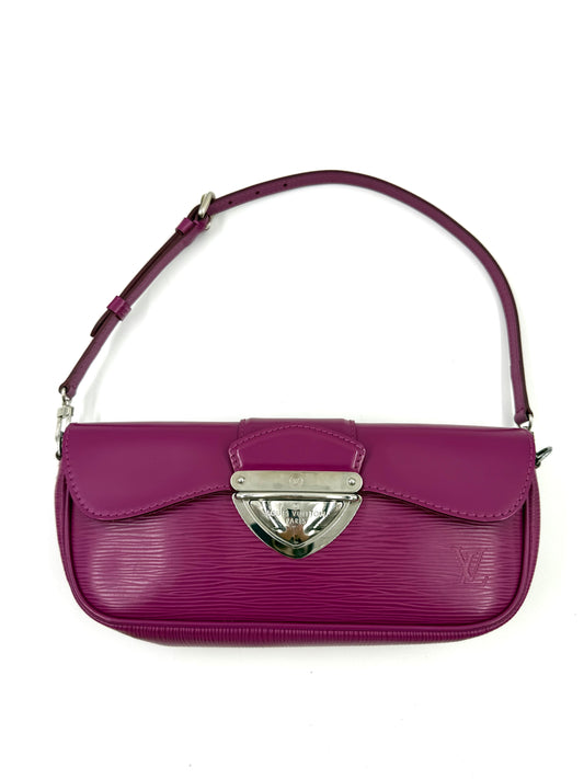 LOUIS VUITTON Pochette Montaigne Epi fuchsia